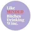 Logo Like Minded Bitches Drinking Wine