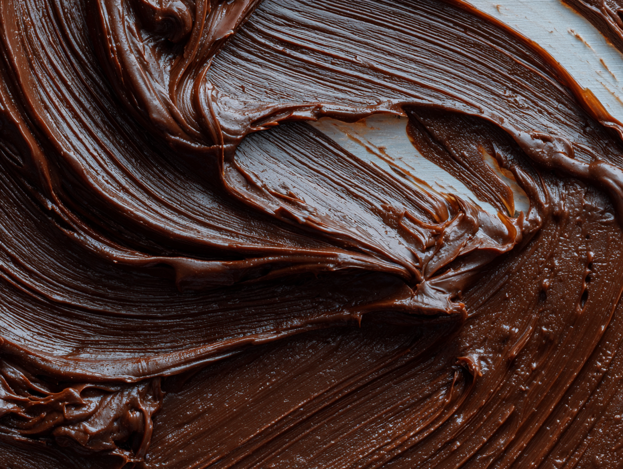 close up of ganache used in bikkie haus cookie gift boxes from sydney